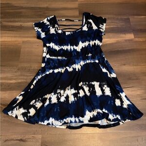 Womens Bobbie Brooks Black Navy and White Plus Size Dress Size 1X